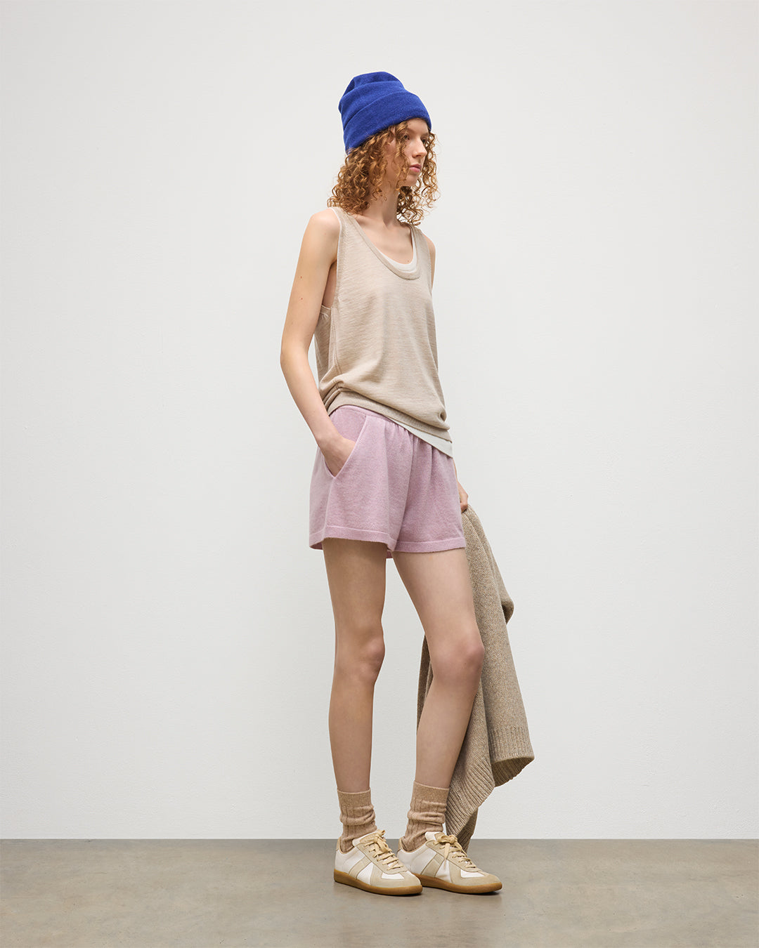 Cove Light Pink Cashmere Shorts