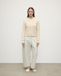 Aran Cable Cream Cashmere Jumper