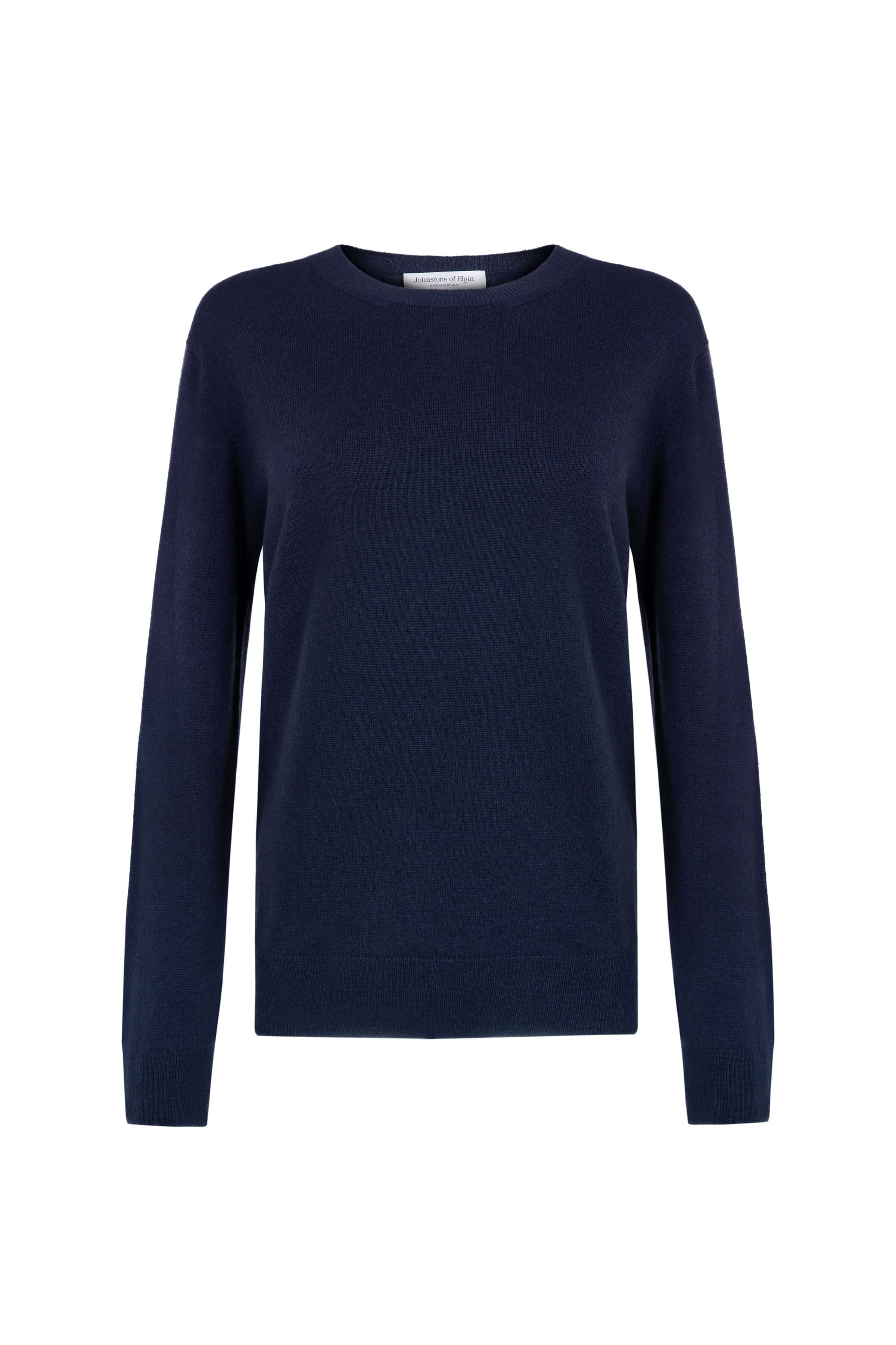 Women's Crew Neck Navy Cashmere Jumper