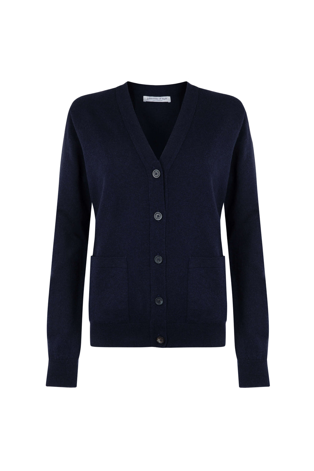 Classic Cashmere Navy Boyfriend Cardigan