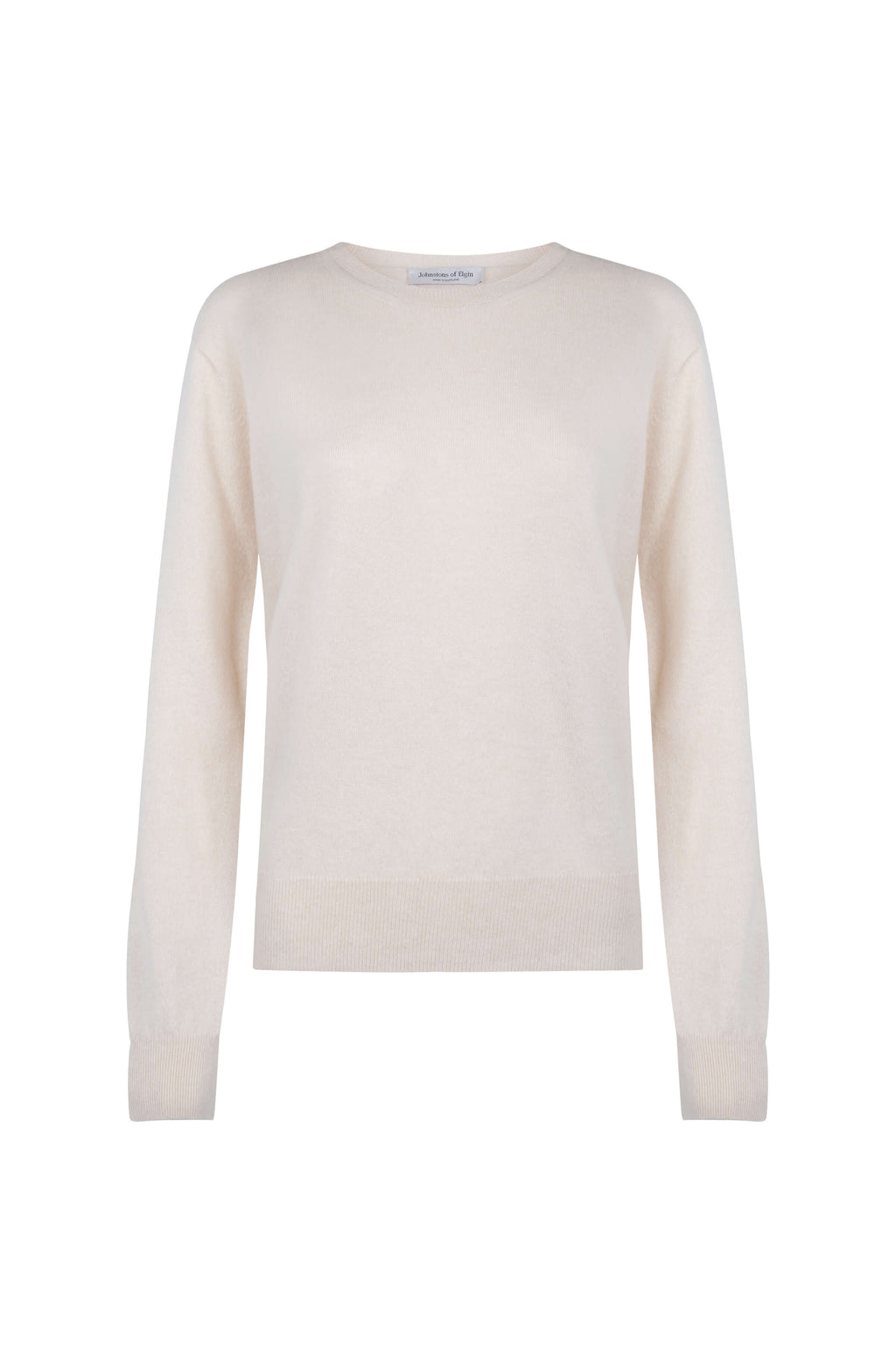 Cream Cashmere Round Neck Jumper