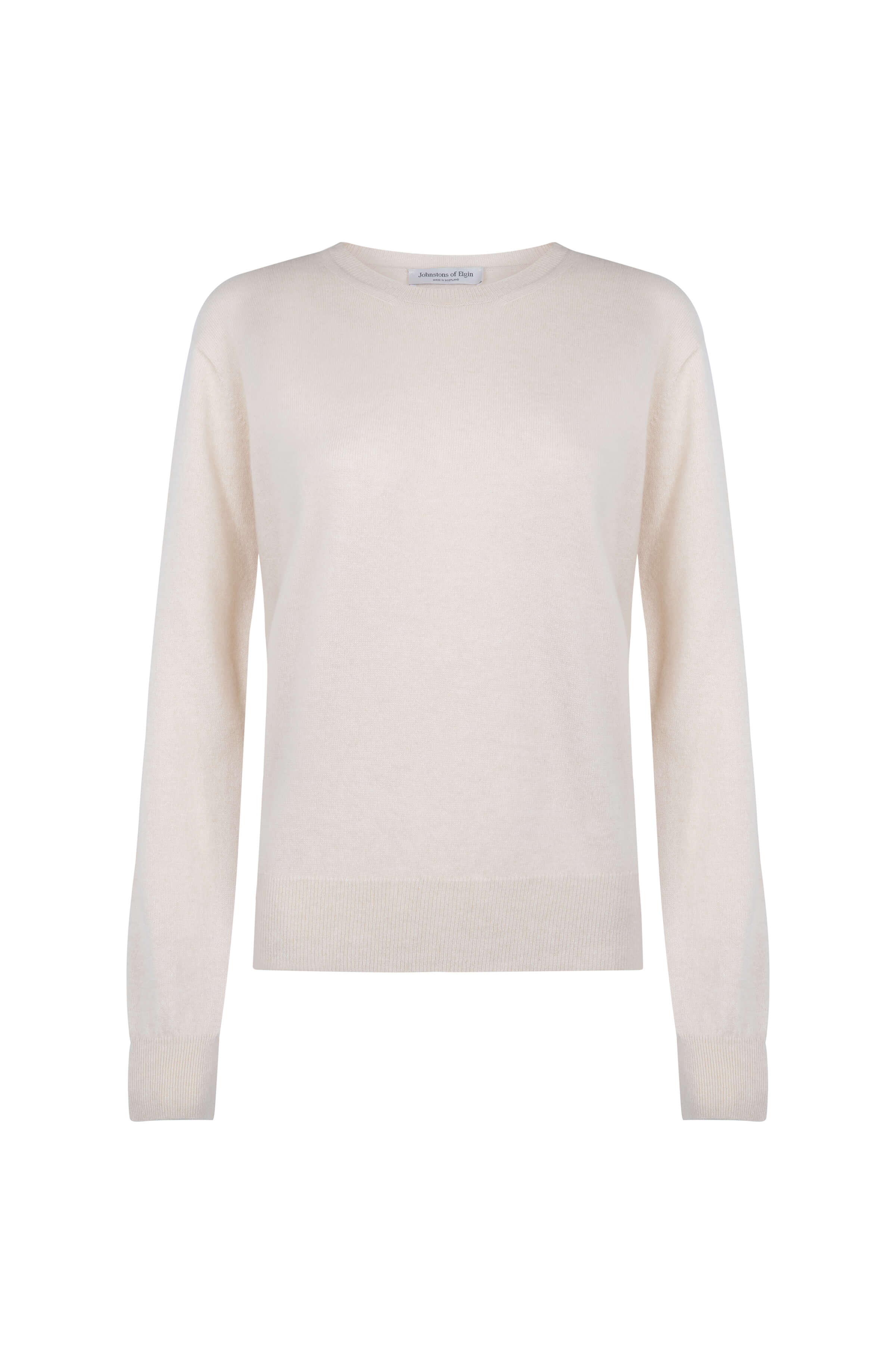 Cream Cashmere Round Neck Jumper