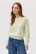 Classic Light Yellow Cashmere Round Neck Jumper