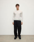 Superfine Cashmere White Round Neck Jumper