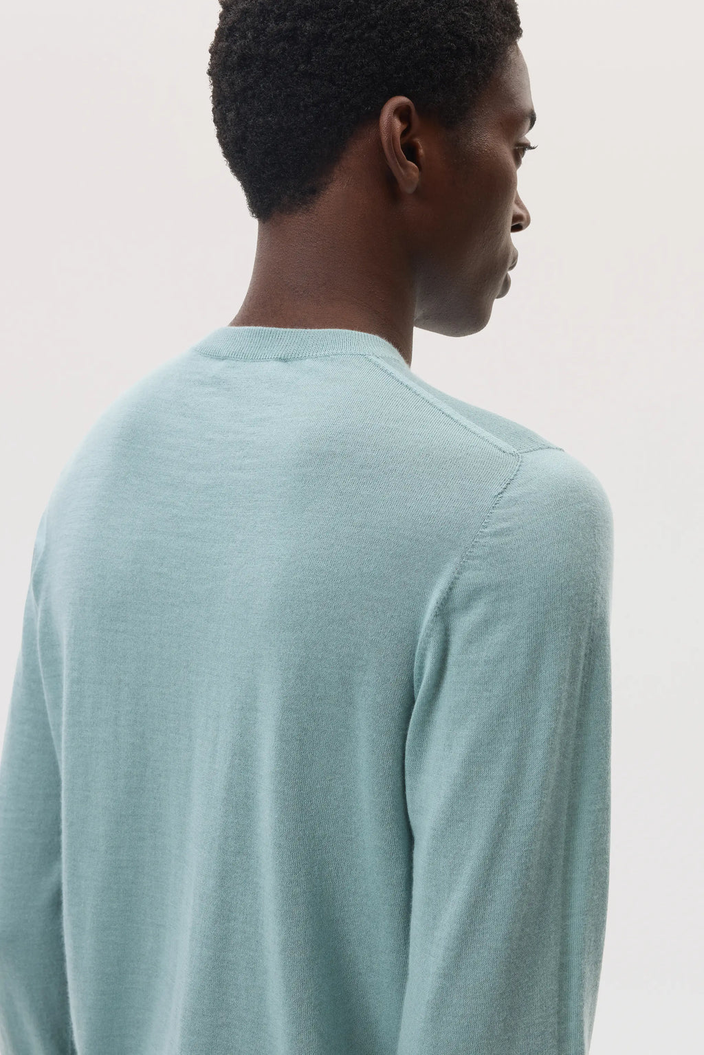 Superfine Cashmere Light Green Round Neck Jumper