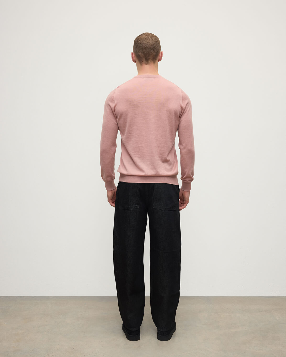 Superfine Cashmere Pink Round Neck Jumper