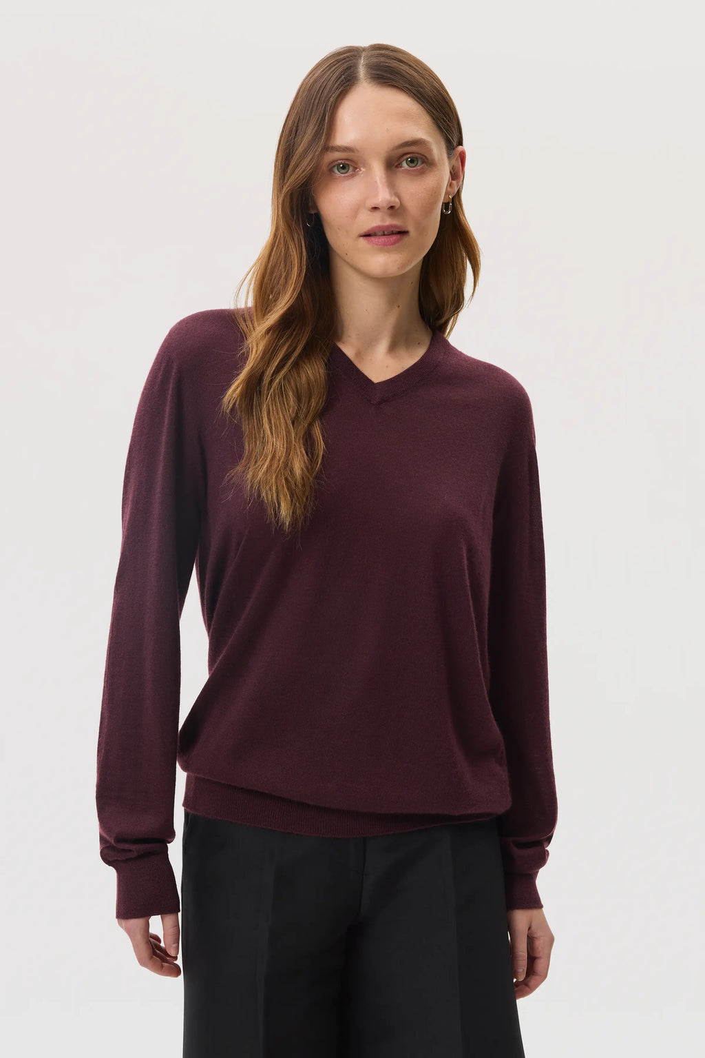 Superfine Cashmere V Neck