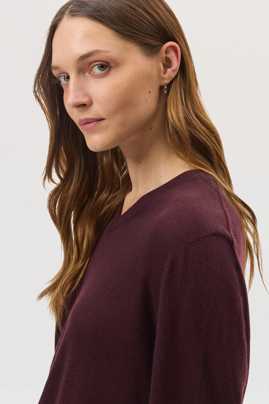 Superfine Cashmere V Neck