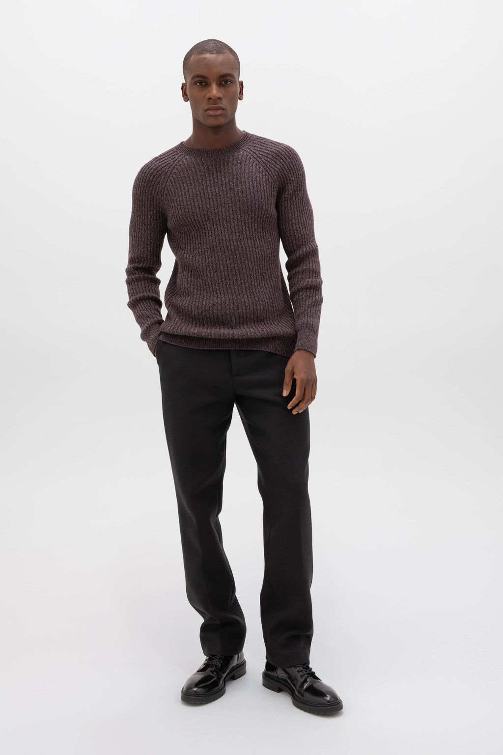 Cashmere Dark Red Marl Jumper