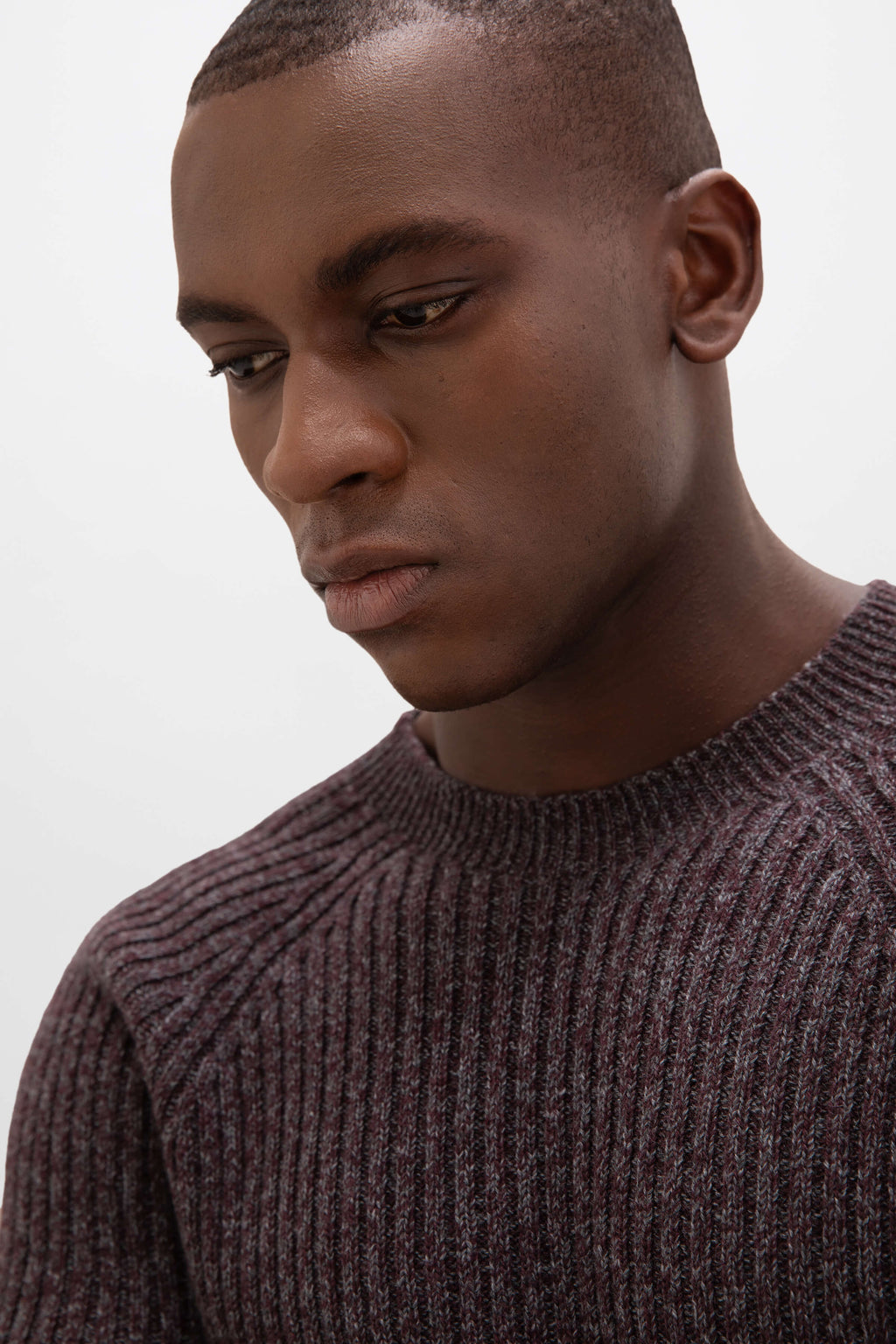 Cashmere Dark Red Marl Jumper