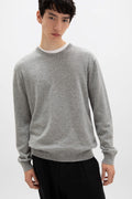 Classic Cashmere Grey Round Neck Jumper