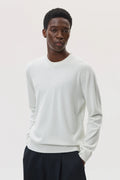 Cashmere White Round Neck Jumper