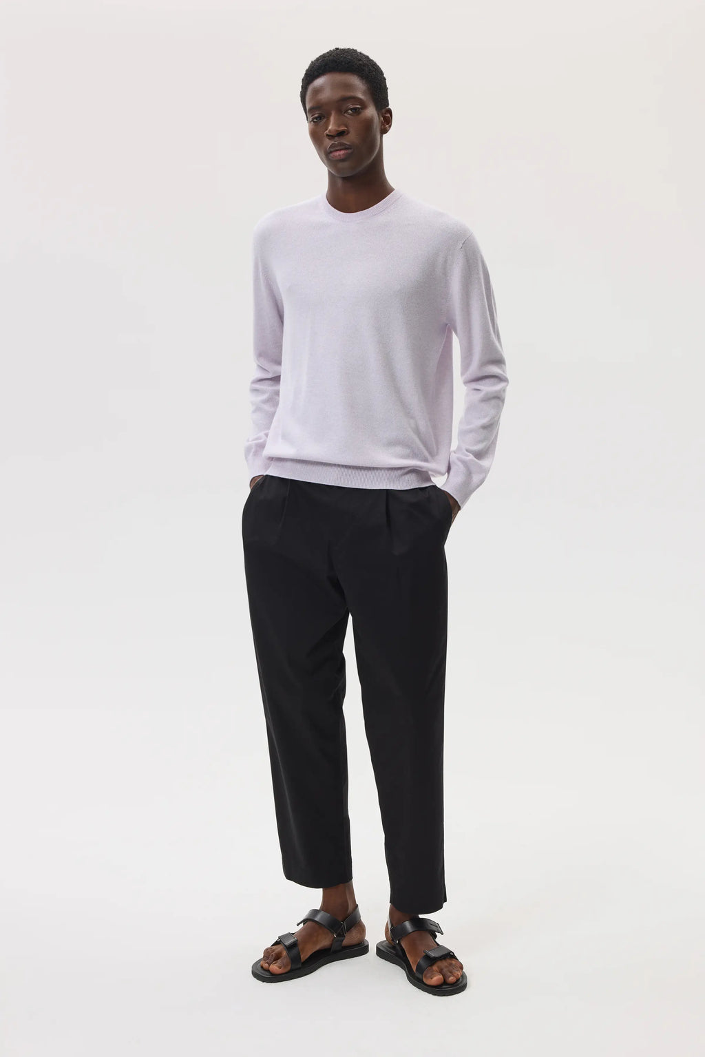 Light Purple Cashmere Round Neck Jumper