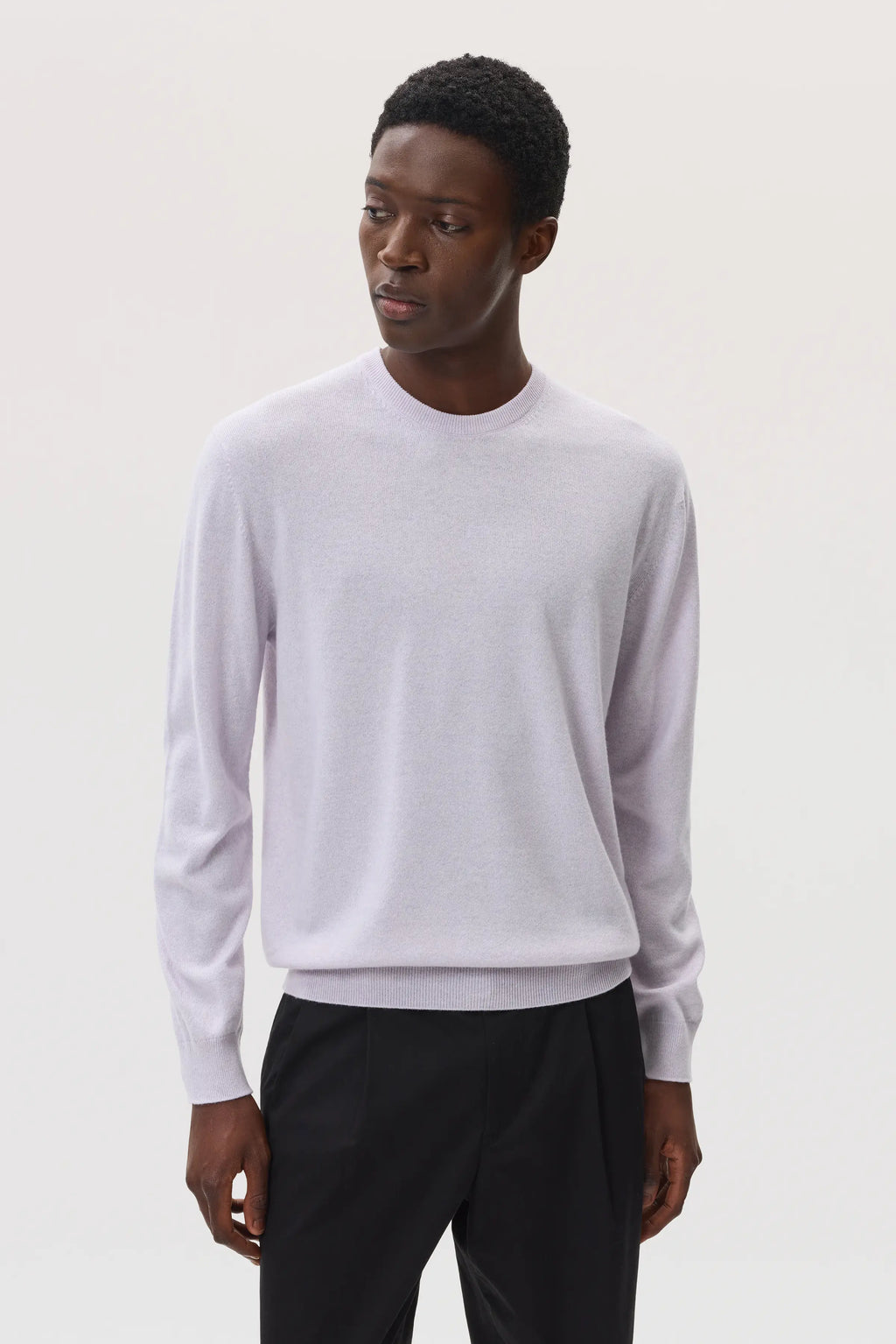 Light Purple Cashmere Round Neck Jumper