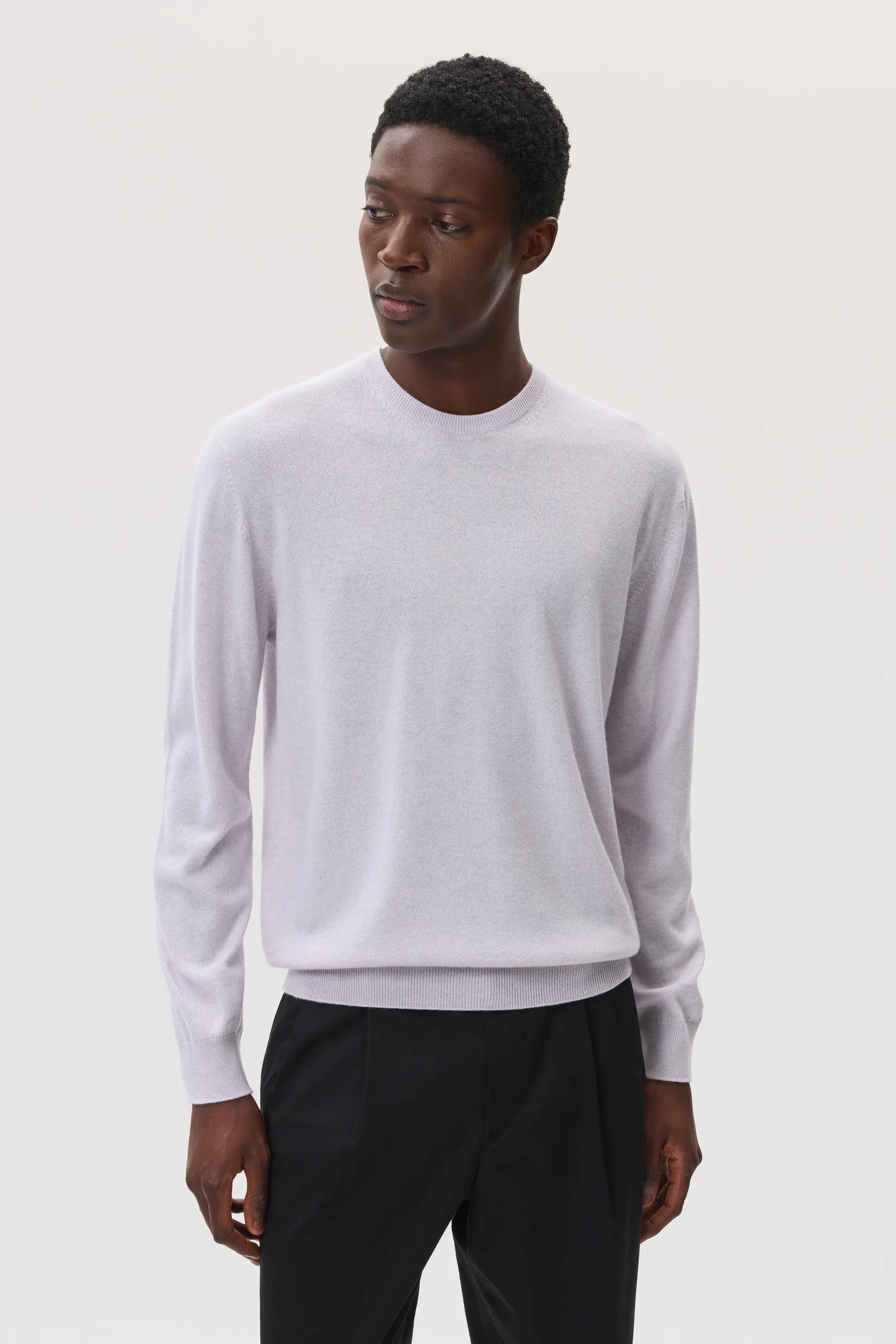 Light Purple Cashmere Round Neck Jumper
