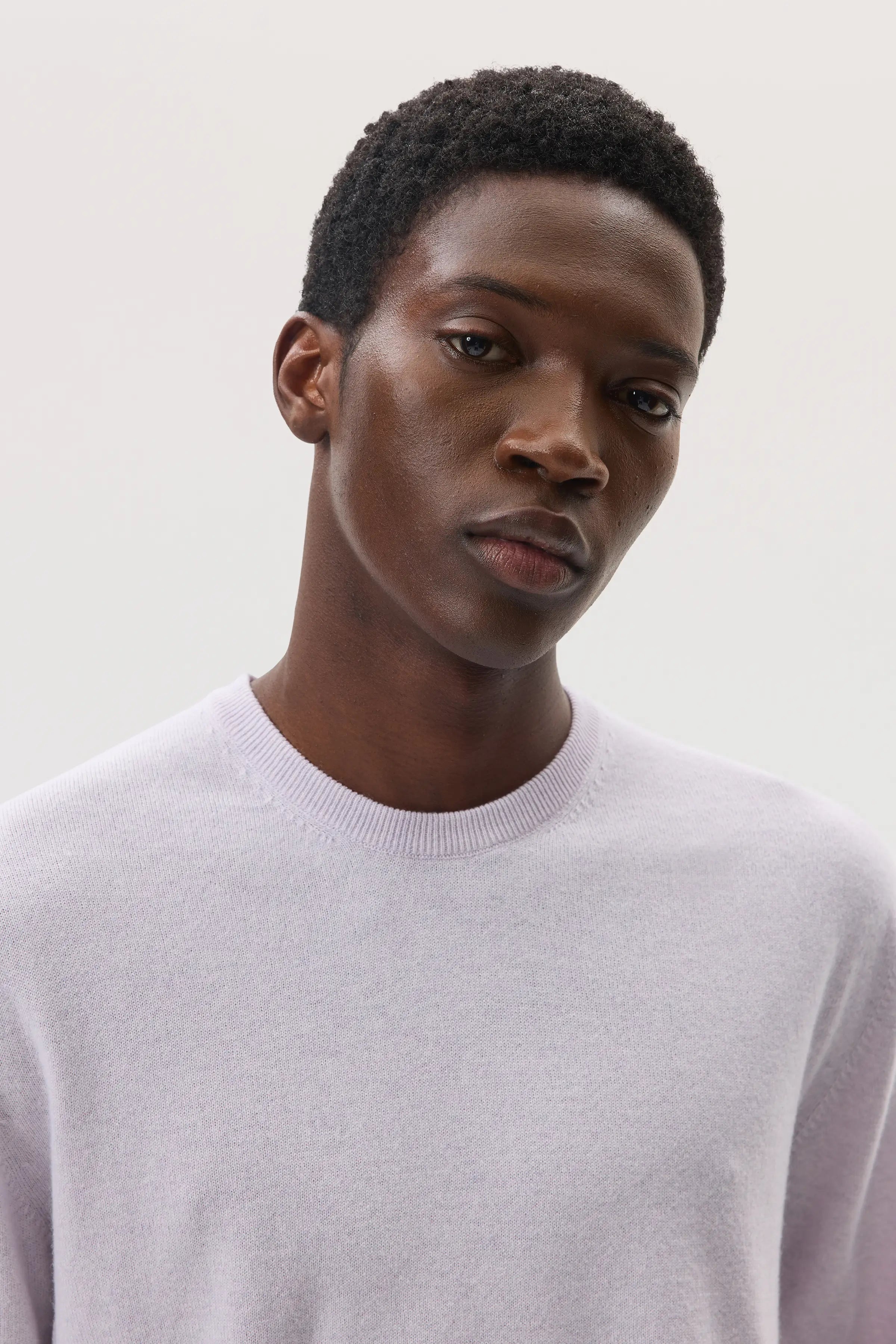 Light Purple Cashmere Round Neck Jumper