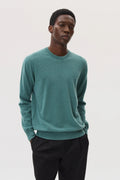 Classic Cashmere Green Round Neck Jumper