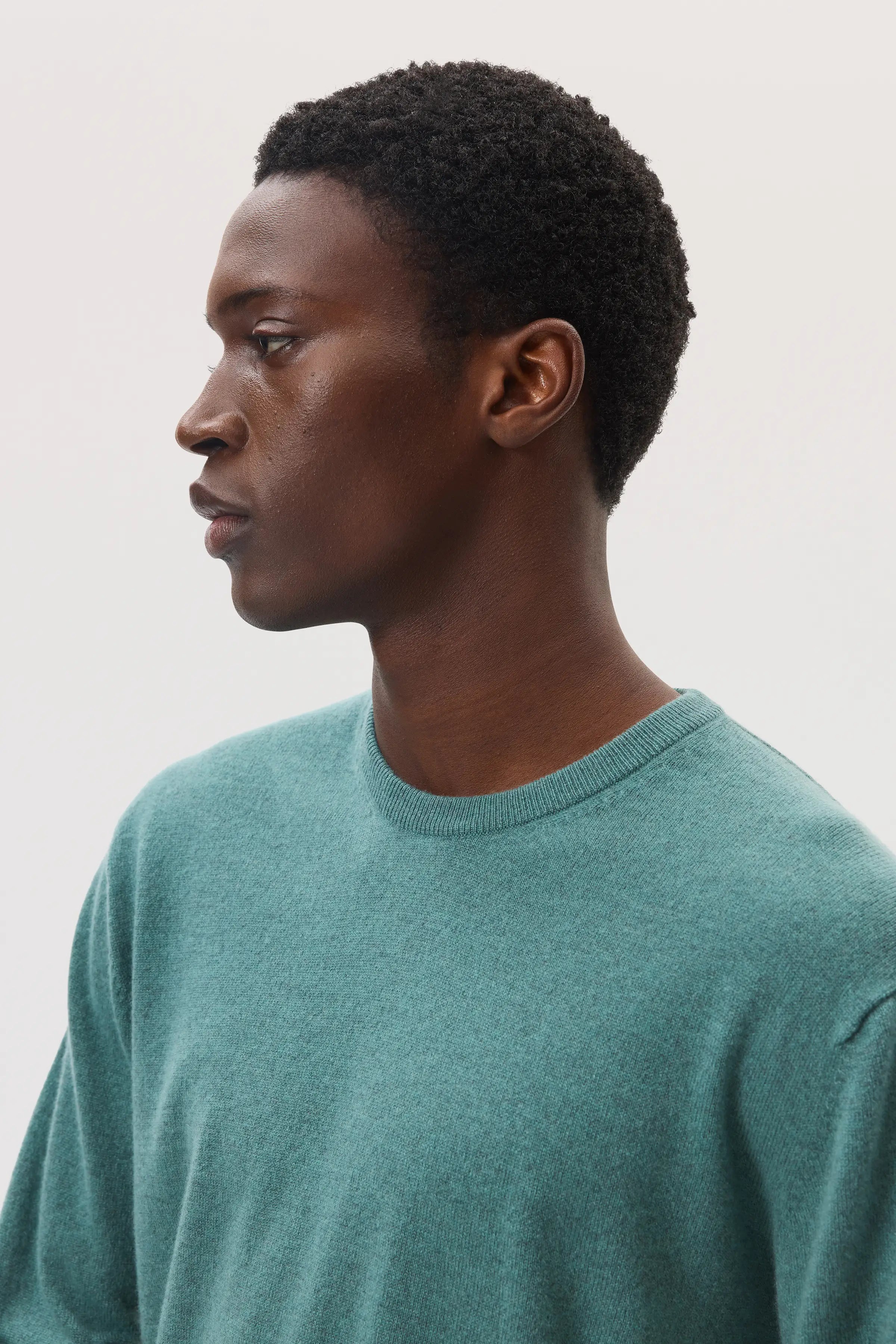 Classic Cashmere Green Round Neck Jumper