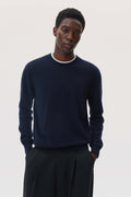Classic Navy Cashmere Round Neck Jumper