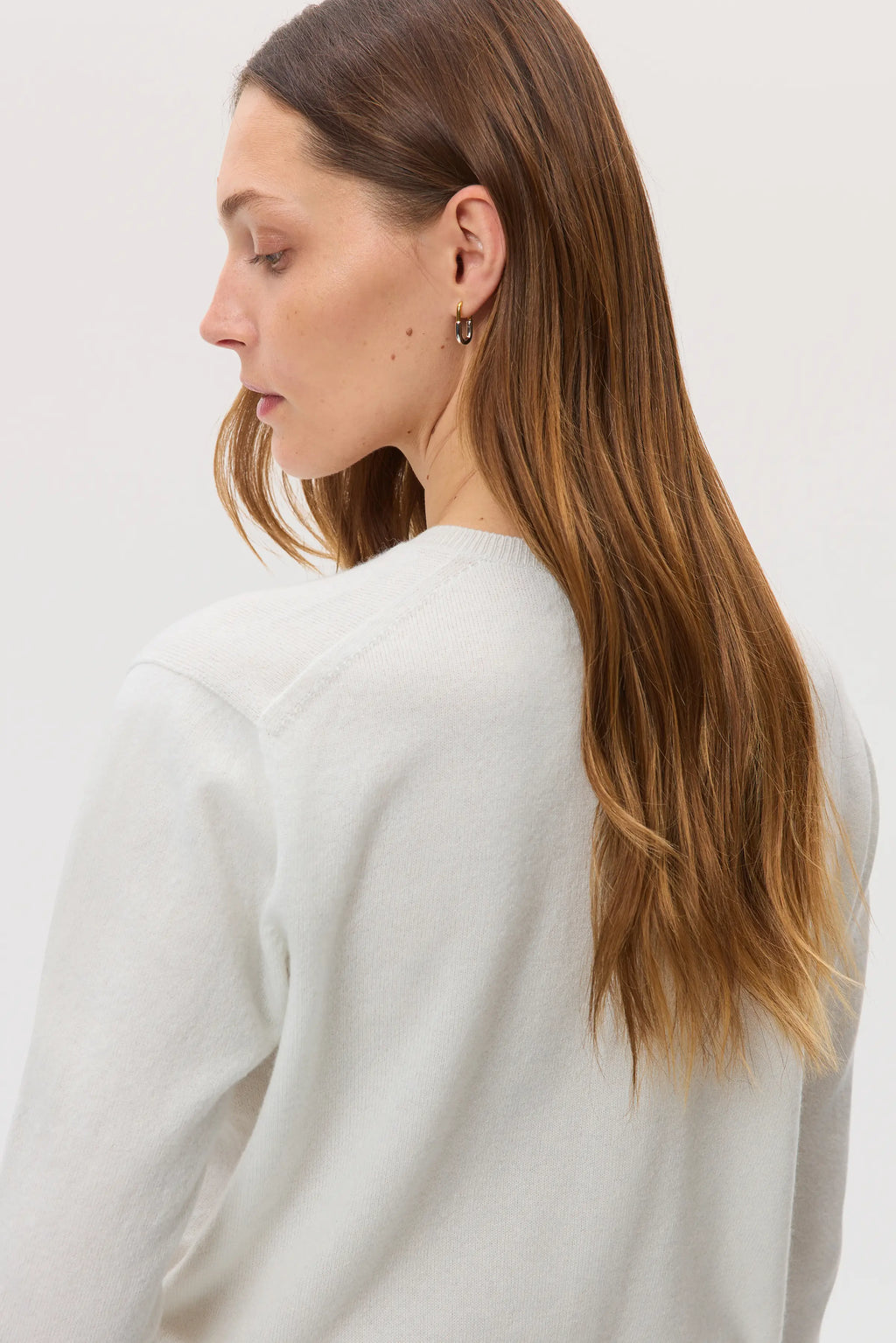 White Cashmere Cardigan