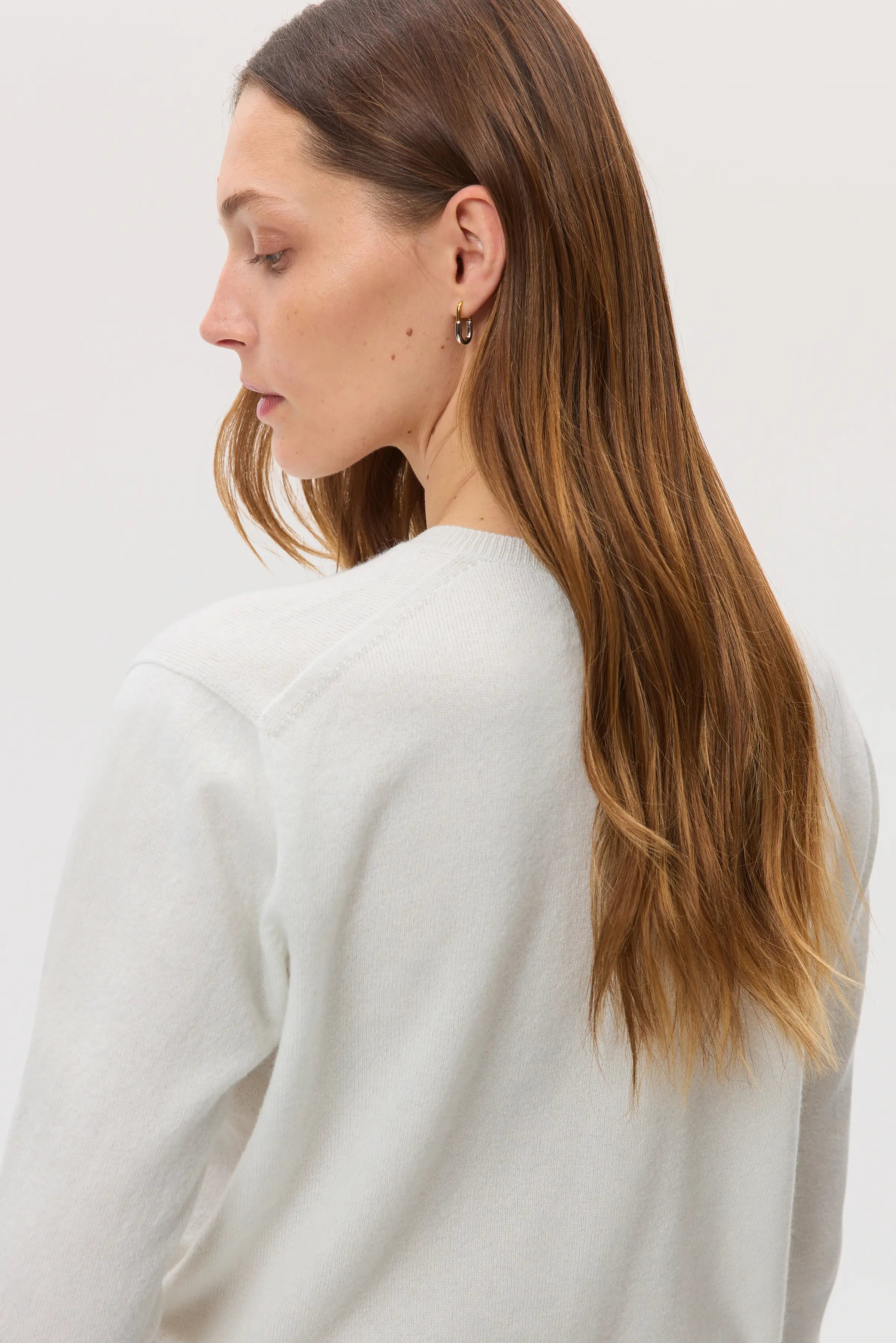 White Cashmere Cardigan