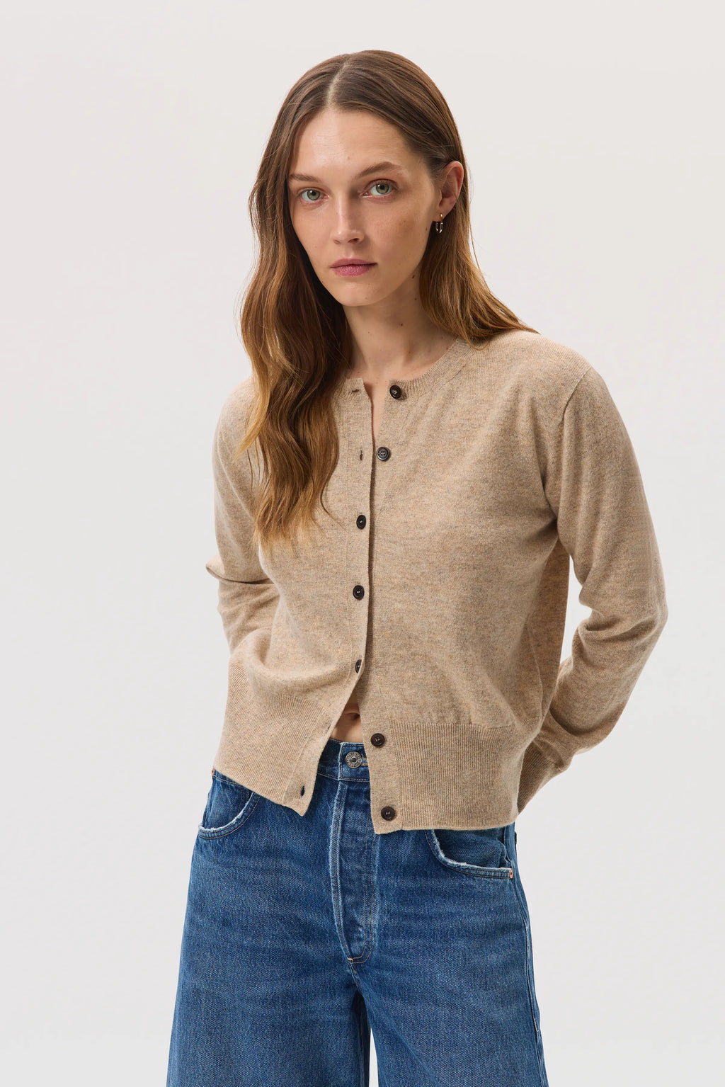 Natural Cashmere Cardigan