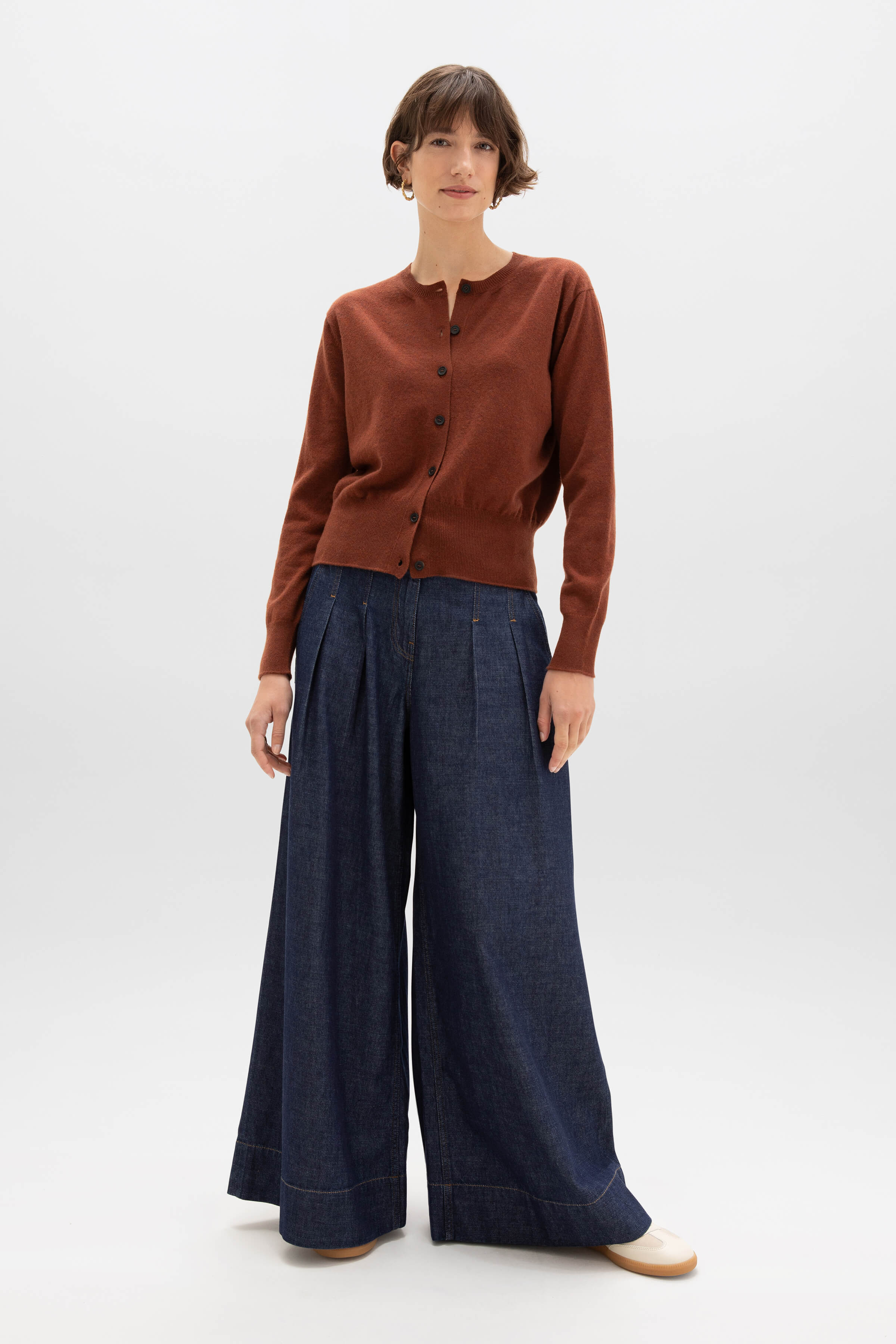 Red Cashmere Cardigan