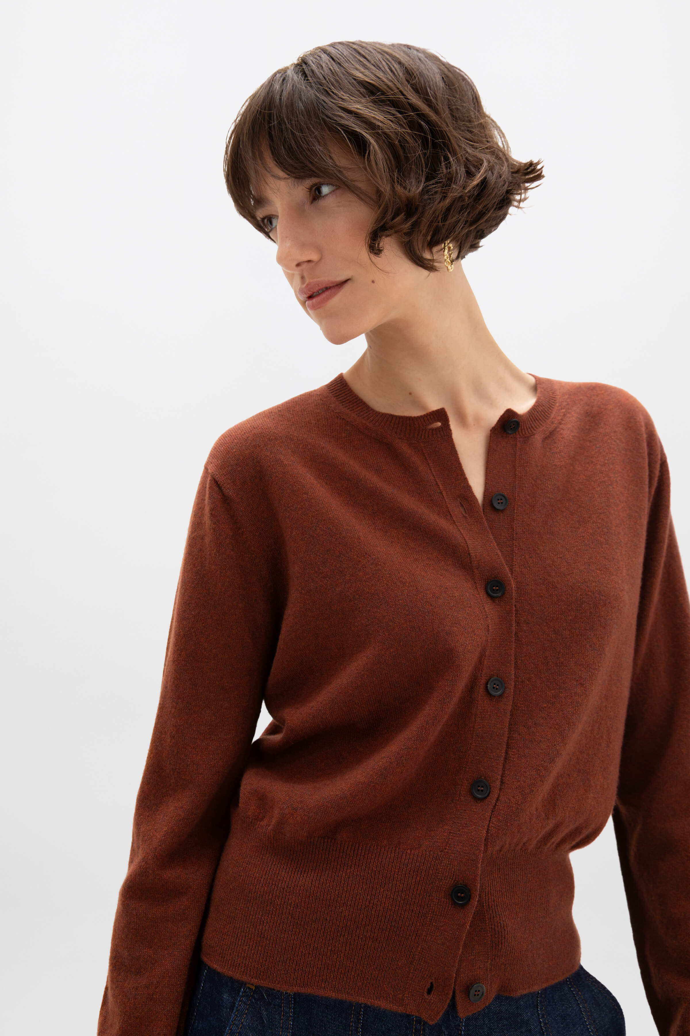 Red Cashmere Cardigan
