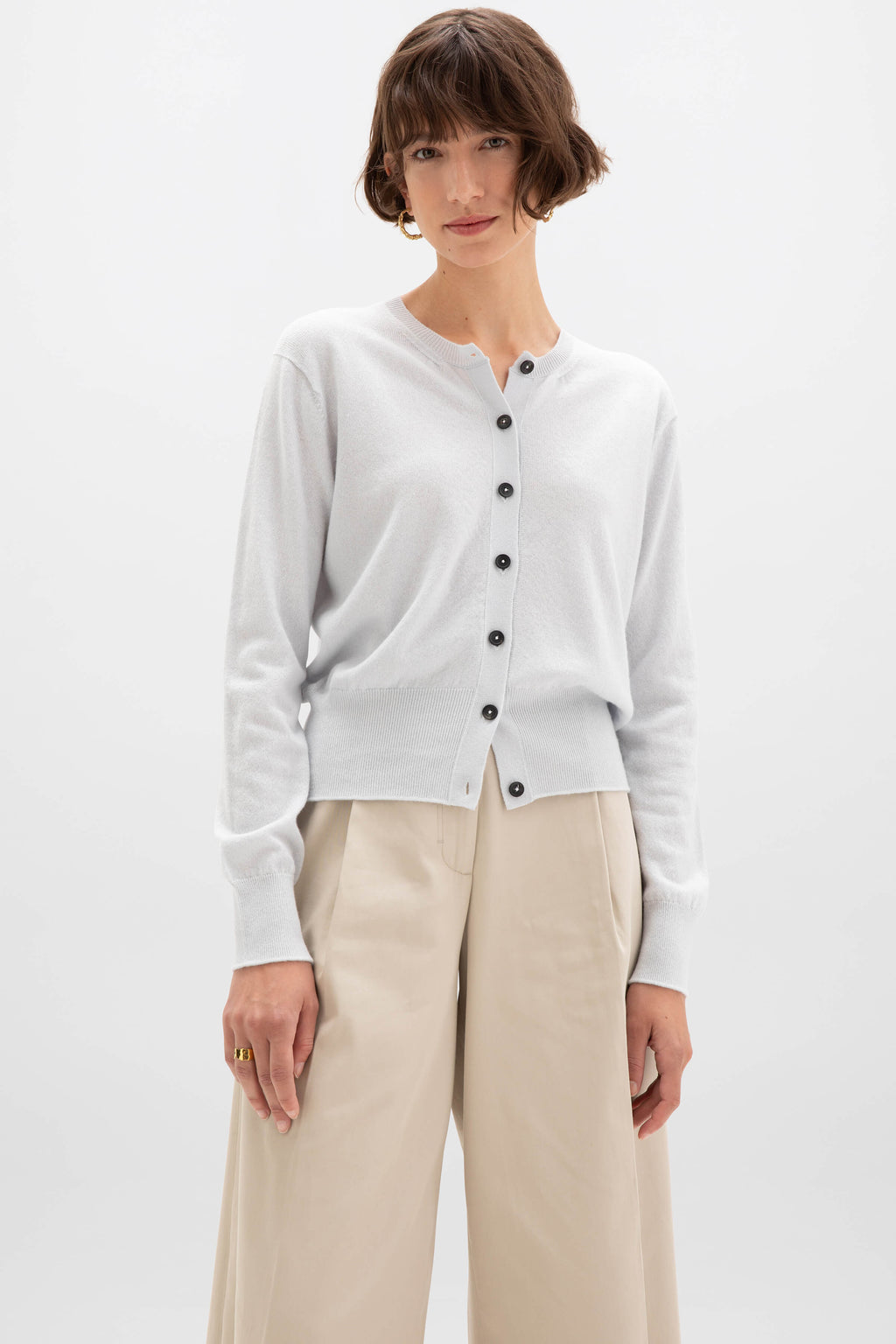 Light Blue Cashmere Cardigan
