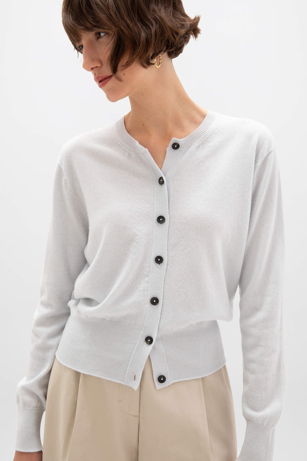 Light Blue Cashmere Cardigan
