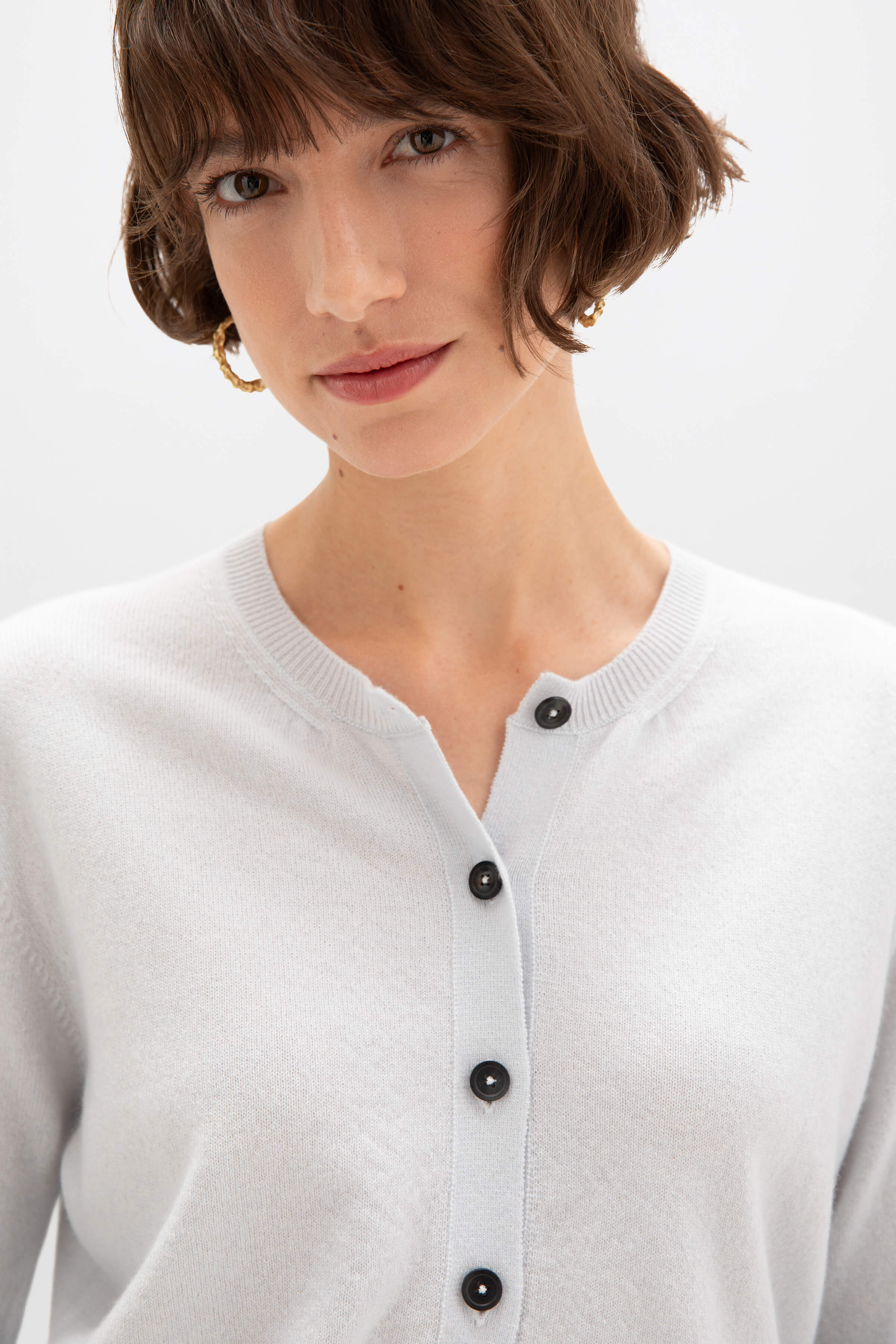 Light Blue Cashmere Cardigan