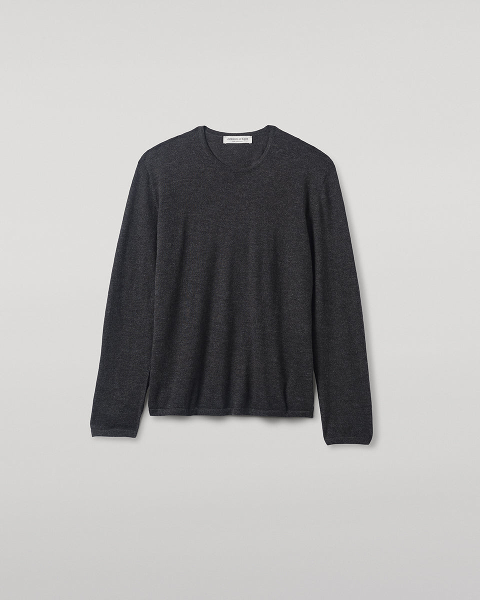 Superfine Cashmere Charcoal Jumper