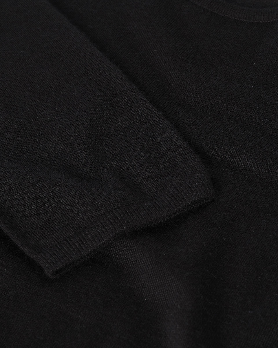 Superfine Cashmere Black Jumper