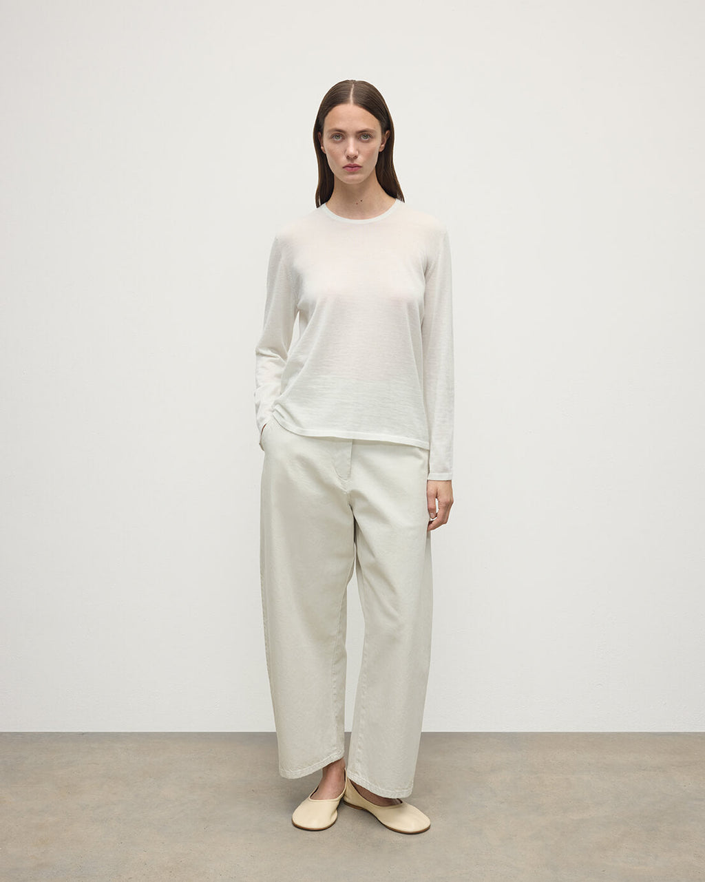 Superfine Cashmere White Jumper