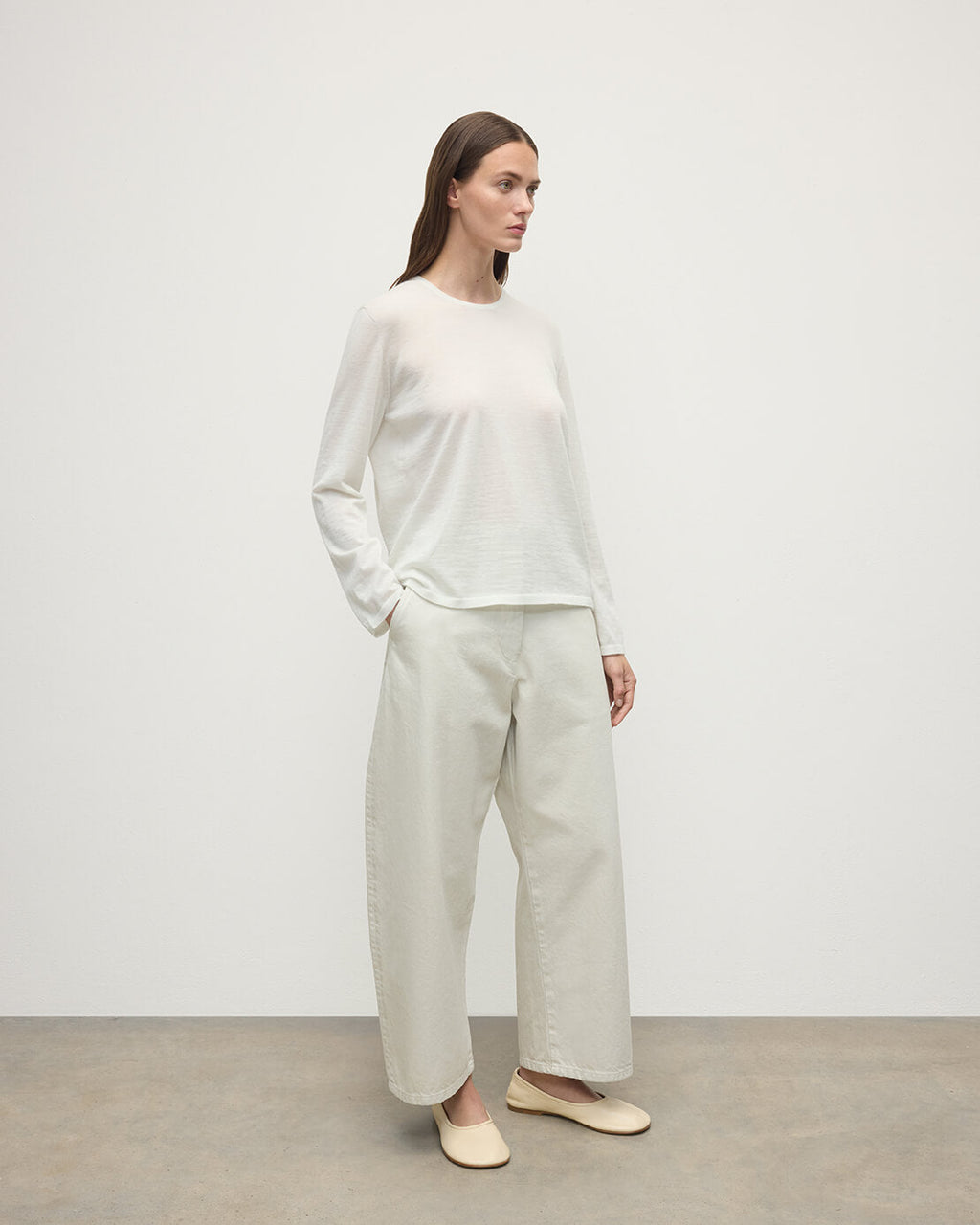 Superfine Cashmere White Jumper