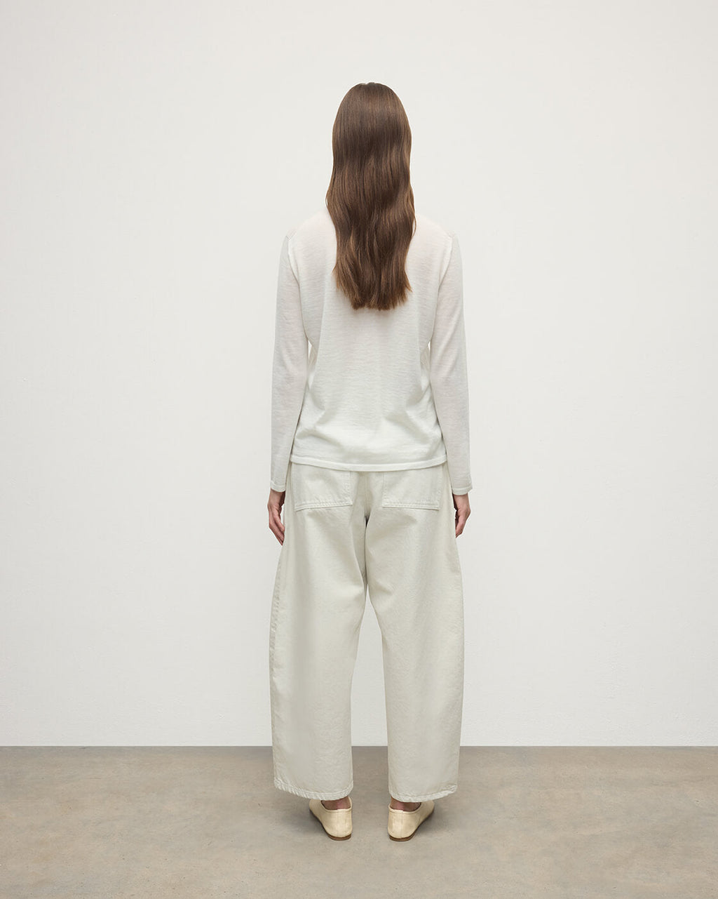 Superfine Cashmere White Jumper