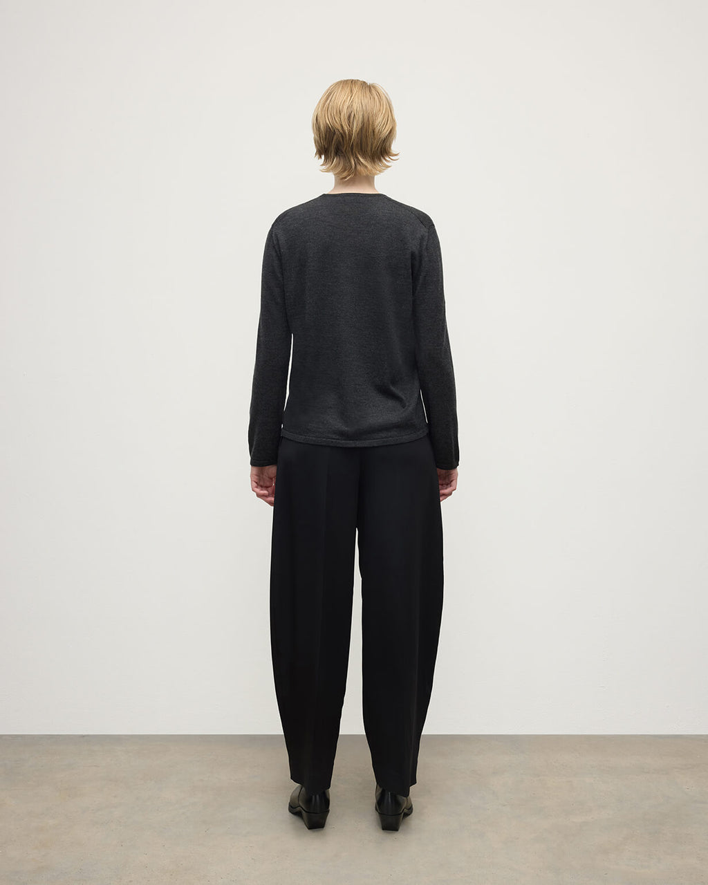 Superfine Cashmere Charcoal Jumper