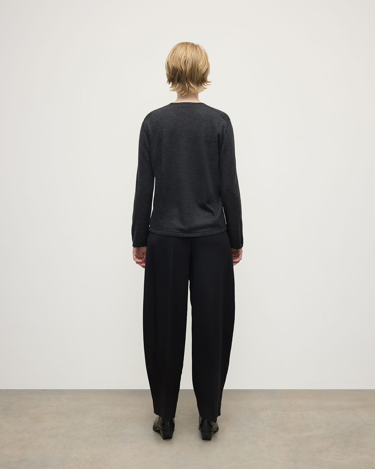 Superfine Cashmere Charcoal Jumper