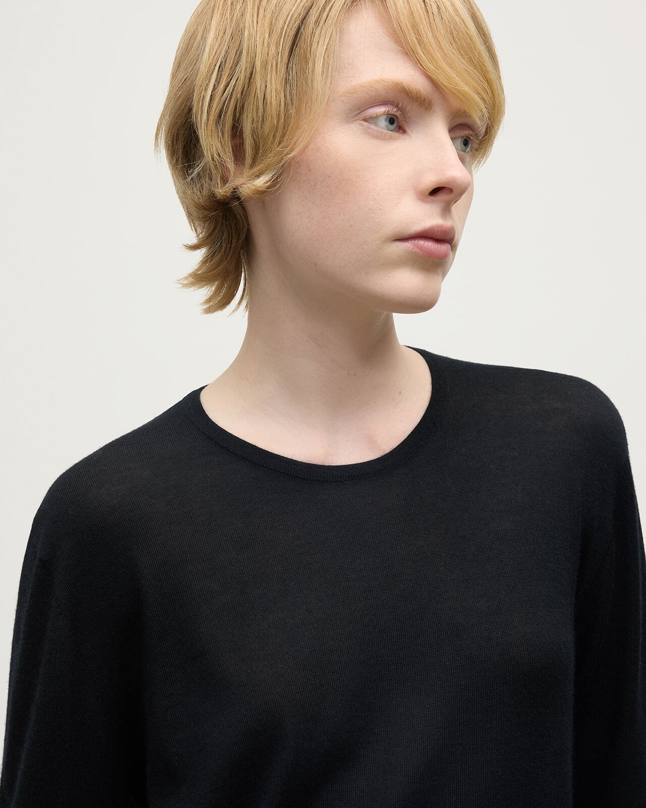 Superfine Cashmere Black Jumper