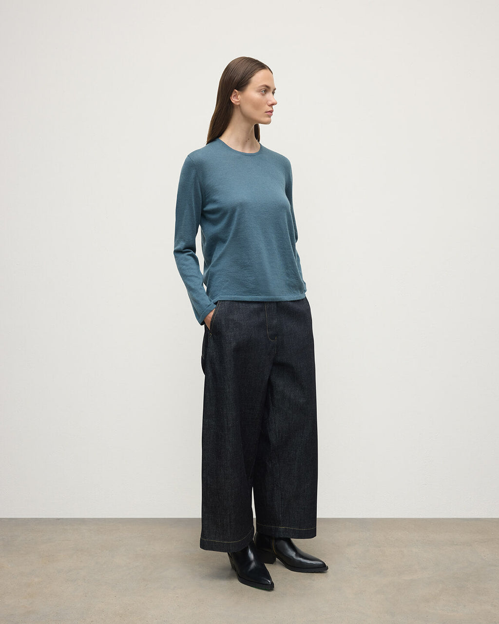 Superfine Cashmere Green Jumper