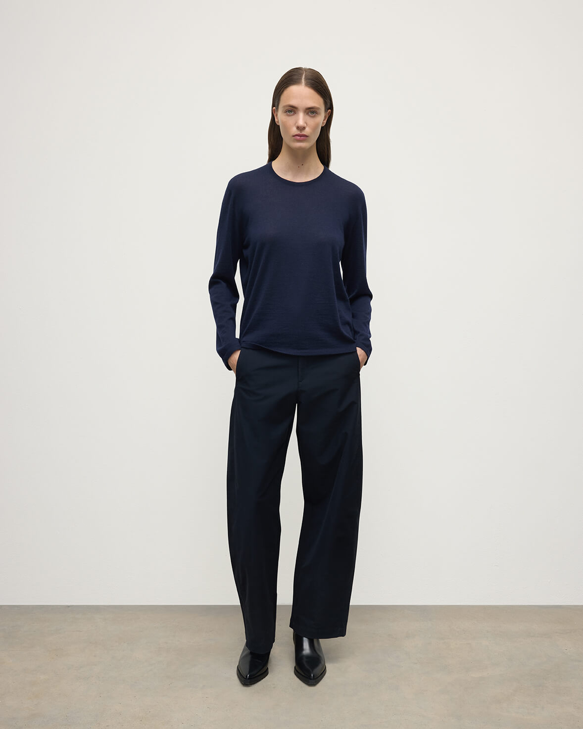Superfine Cashmere Dark Navy Jumper