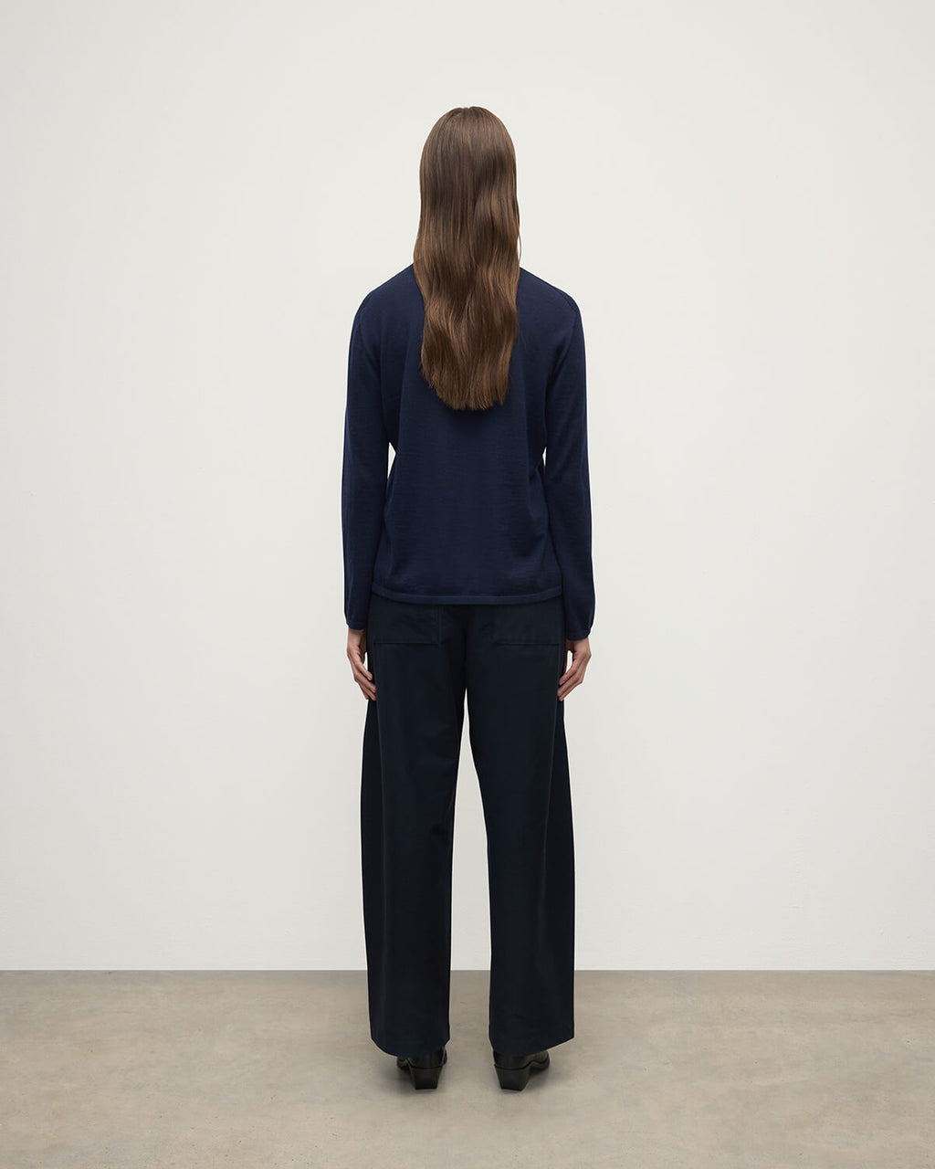 Superfine Cashmere Dark Navy Jumper