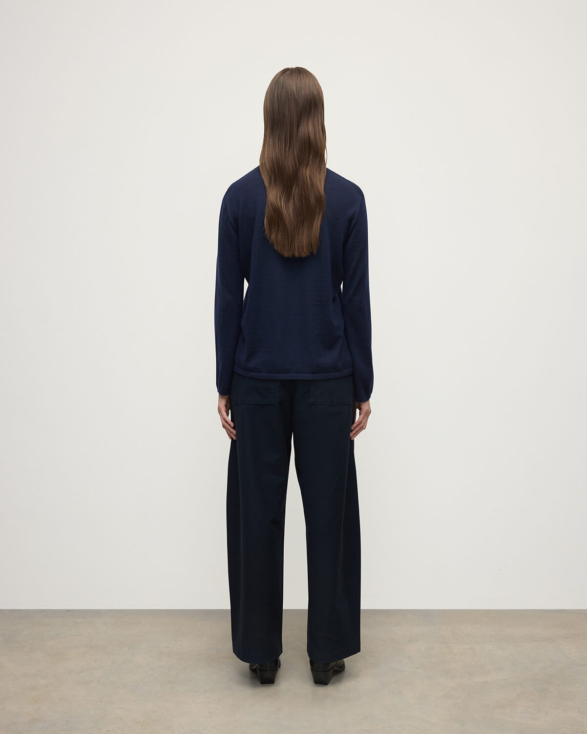 Superfine Cashmere Dark Navy Jumper