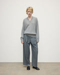 Relaxed Fit Gauzy Light Grey Cashmere Jumper