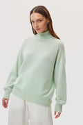 Gauzy Cashmere Roll Neck