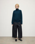Gauzy Cashmere Dark Green Roll Neck Jumper