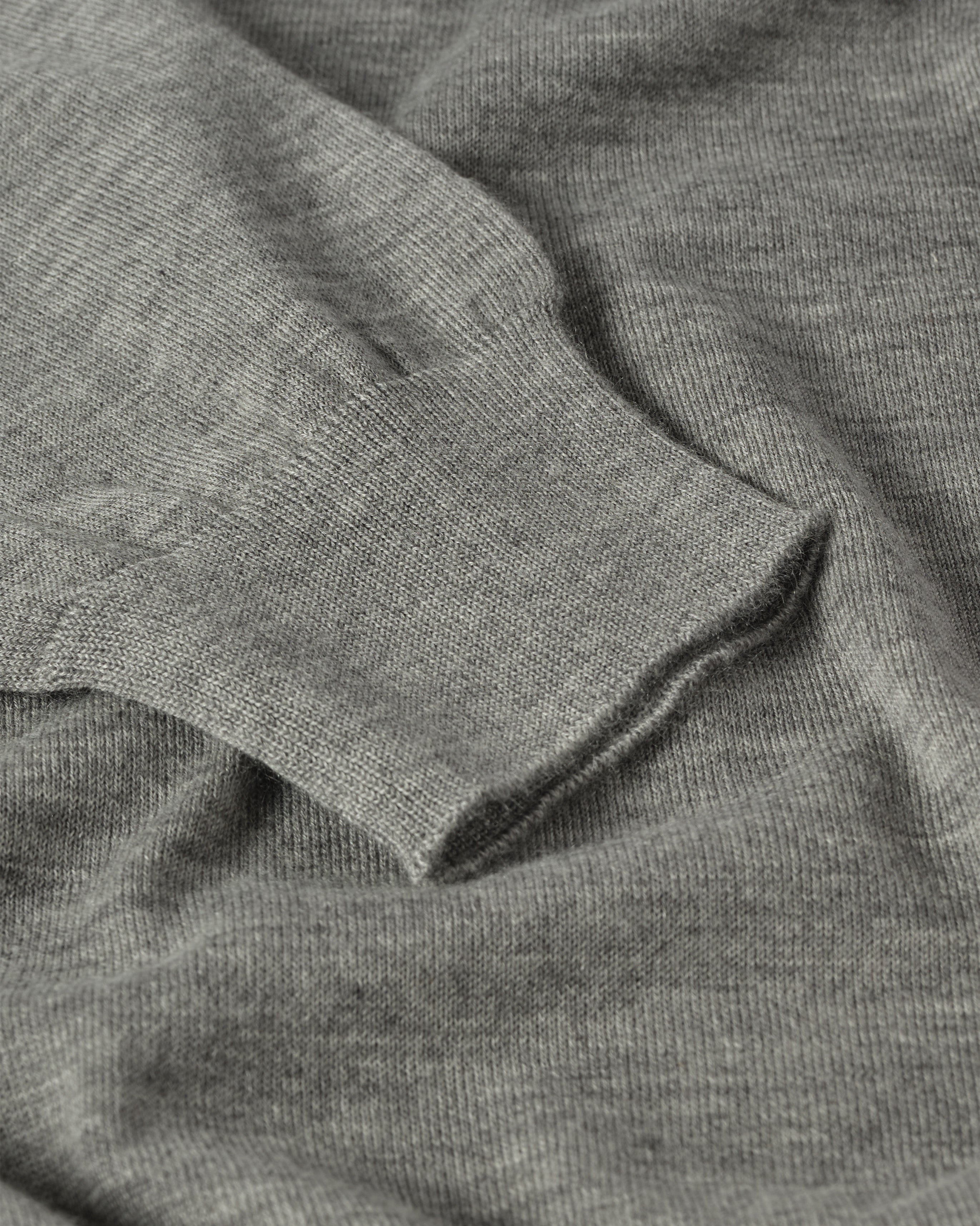 Fin Grey Cashmere Roll Neck Jumper