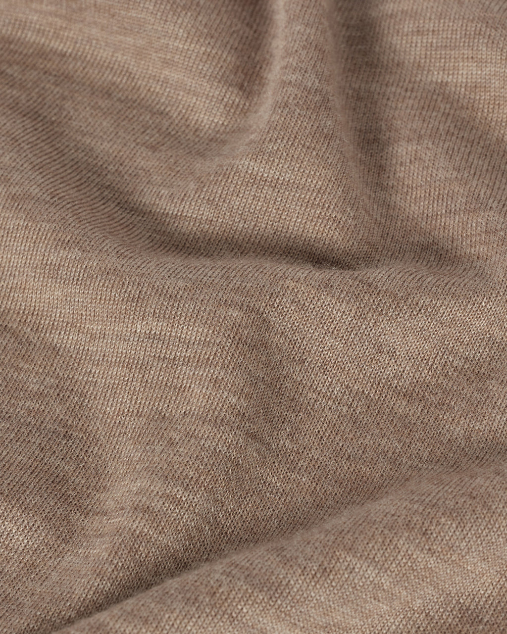 Fin Light Brown Cashmere Roll Neck Jumper