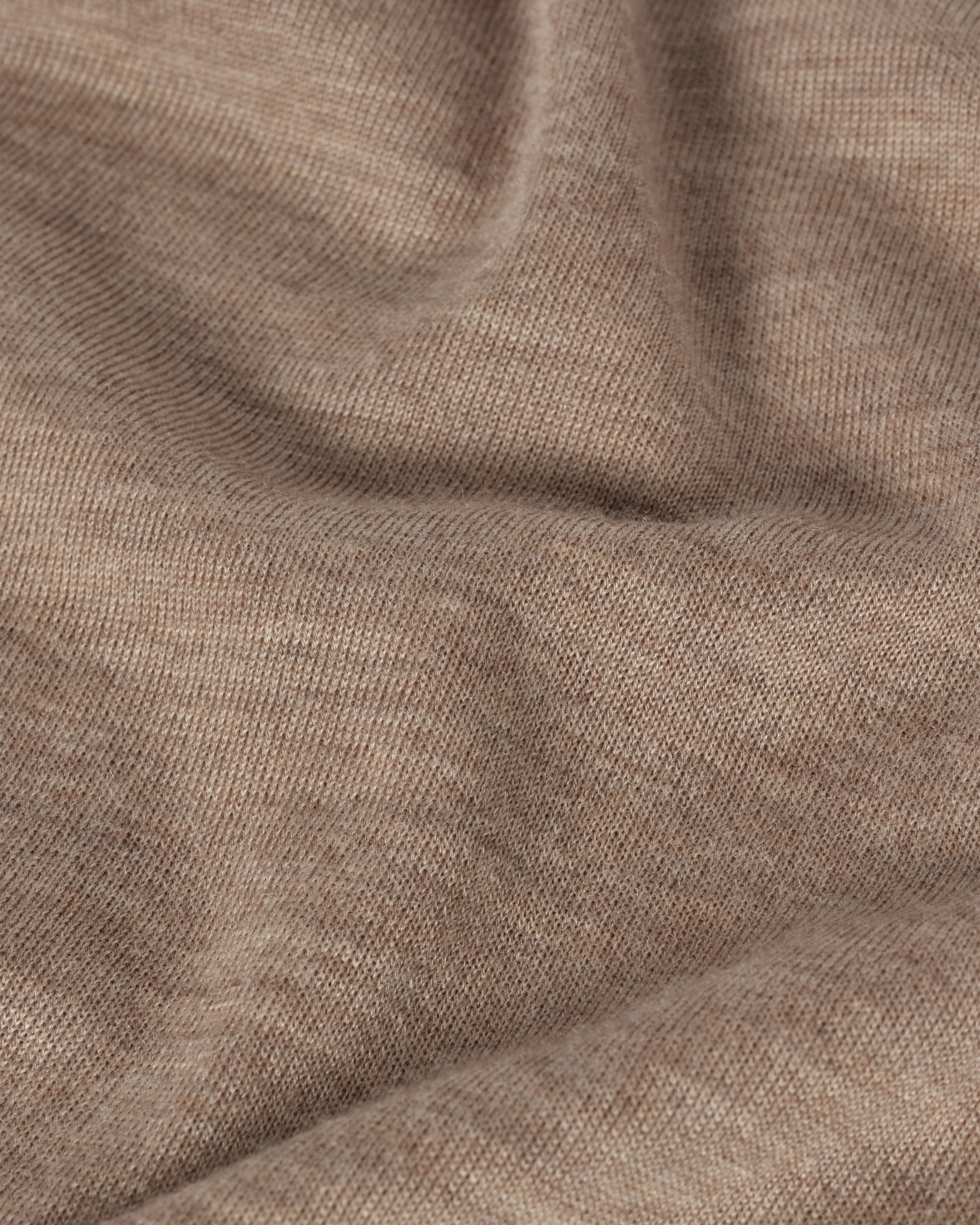 Fin Light Brown Cashmere Roll Neck Jumper