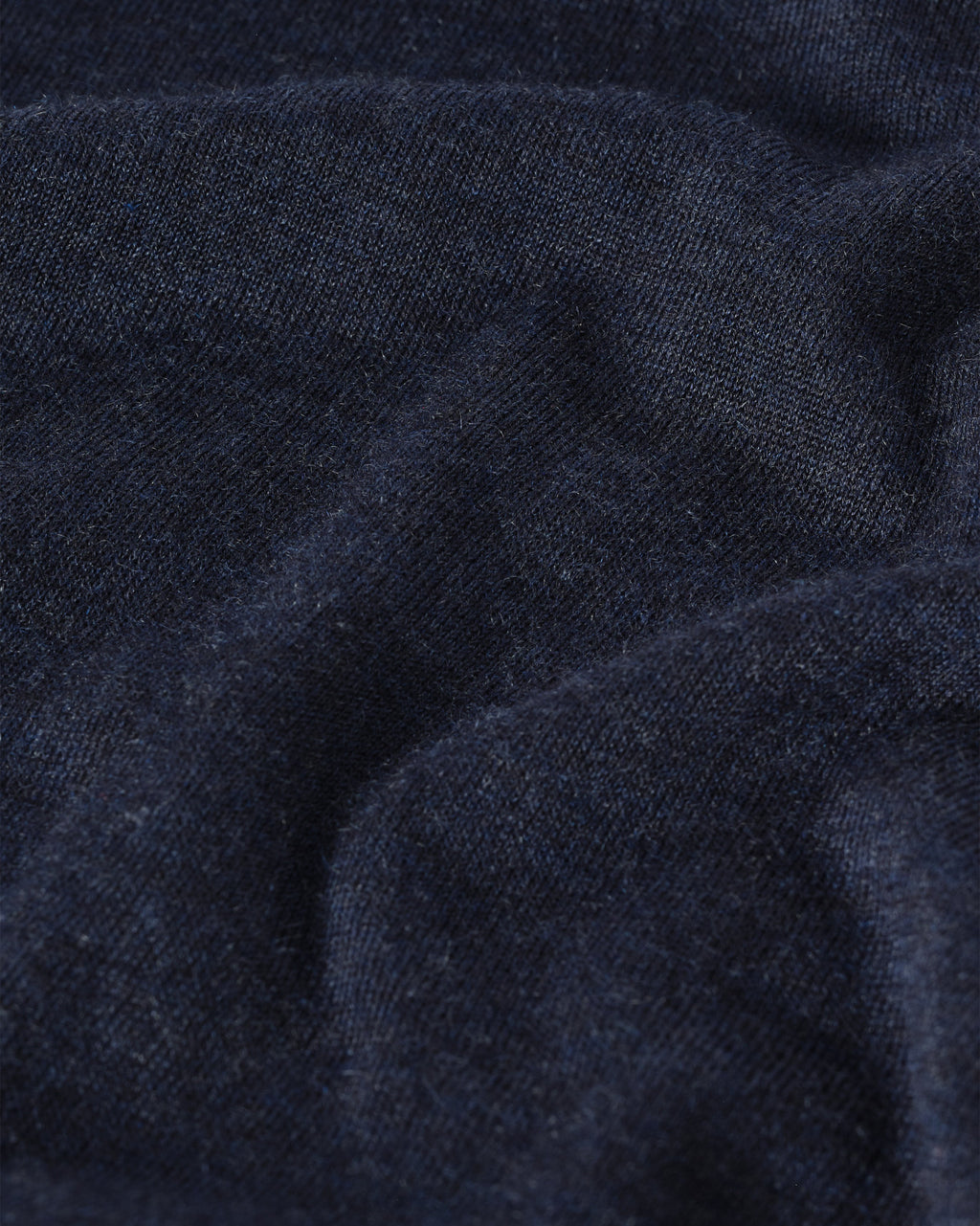 Fin Navy Cashmere Roll Neck Jumper